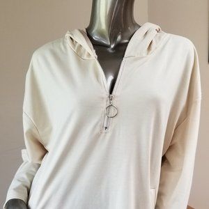 Beige Hoodie - with Free Gift